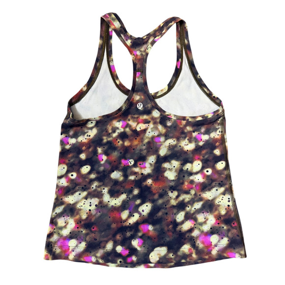 Lululemon Align High-Neck Tank Top Soft Focus Splatter Green Multi | Size 6 - Picture 4 of 6